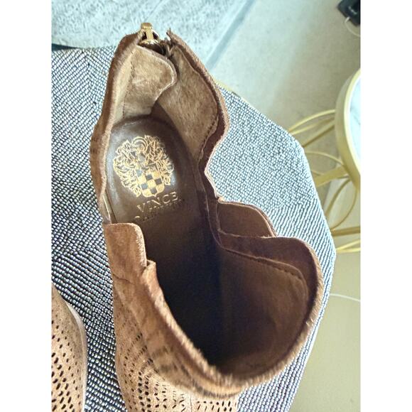 Vince Camuto Farrier Perforated Suede Booties
Size 6 — Burnt Sugar Brown - Picture 7 of 7